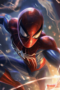 Spiderman New York Hero (2160x3840) Resolution Wallpaper