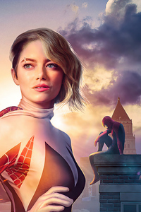 320x480 Spiderman No Way Home Gwens Stacy Emma Stone Poster