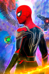 Spiderman No Way Home Movie Empire Poster 8k