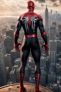 Spiderman Of Super City (1280x2120) Resolution Wallpaper