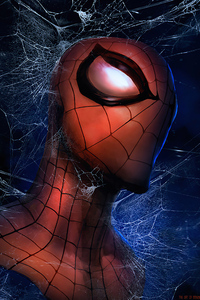 Spiderman Paint Artwork (320x480) Resolution Wallpaper