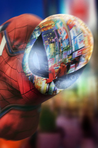 Spiderman Ps4 Art (240x400) Resolution Wallpaper
