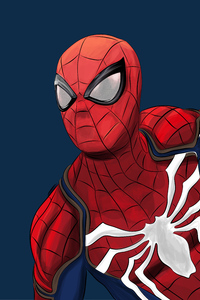 Spiderman Ps4 Artwork 4k (1080x2160) Resolution Wallpaper