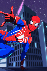 Spiderman Ps4 Sketch Art 4k (240x400) Resolution Wallpaper