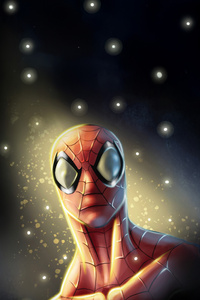 Spiderman Radiant Hope (320x568) Resolution Wallpaper