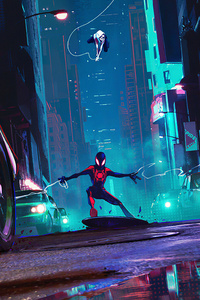 Spiderman Taxi (240x320) Resolution Wallpaper