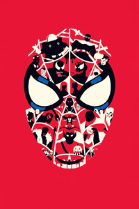Spiderman The Animated Series Logo 5k (1125x2436) Resolution Wallpaper
