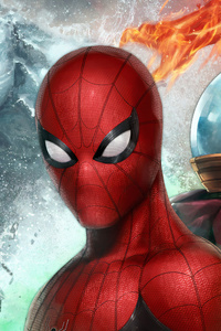 Spiderman Vs Mysterio 4k In Marvel Future Fight (240x320) Resolution Wallpaper