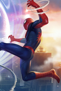 Spiderman Vs Spider Verse (1125x2436) Resolution Wallpaper
