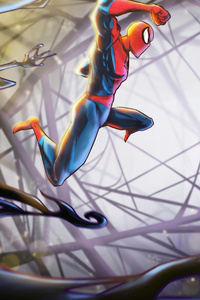 Spiderman Vs Venom 4k (1280x2120) Resolution Wallpaper