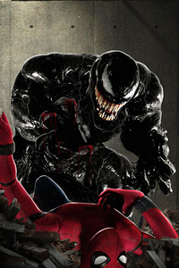 Spiderman Vs Venom Art