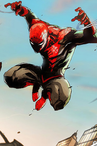 Spiderman Vs Venom Comic Art 4k