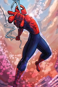 Spiderman Web (640x960) Resolution Wallpaper