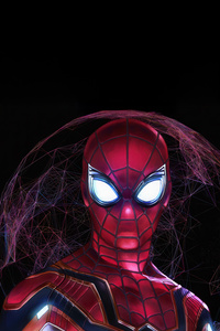 Spiderman With Great Power (1125x2436) Resolution Wallpaper