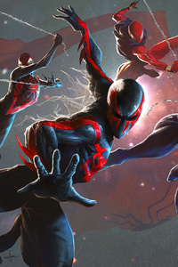Spidermans Collab (640x1136) Resolution Wallpaper