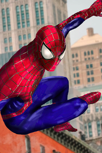 Spidey From The Amazing Spiderman (240x400) Resolution Wallpaper