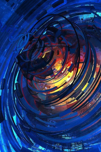 Spiral Abstract Art 4k