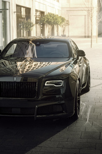 1440x2560 Spofecs Rolls Royce Black Badge Wraith 2021 8k