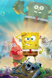 SpongeBob SquarePants Battle For Bikini Bottom Rehydrated (480x800) Resolution Wallpaper