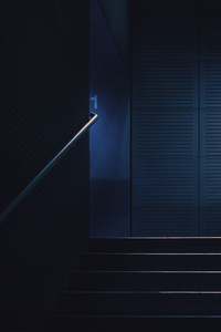 Stairway Dark Lights Minimalism 4k (480x854) Resolution Wallpaper