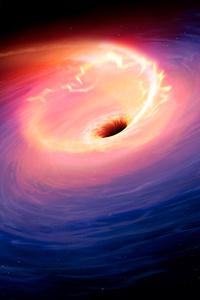Star Black Hole 4k