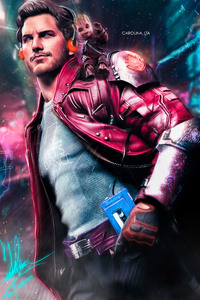 Star Lord And Baby Groot (750x1334) Resolution Wallpaper