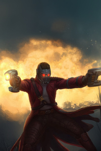 Star Lord Man Without Fear (1440x2560) Resolution Wallpaper