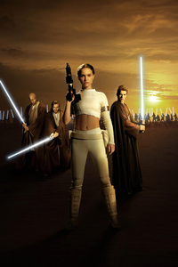 Star Wars Episode II Attack Of The Clones Natalie Portman 4k (640x960) Resolution Wallpaper