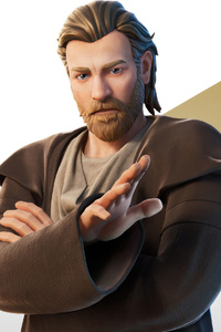 Star Wars Obi Wan Kenobi Fortnite (1280x2120) Resolution Wallpaper