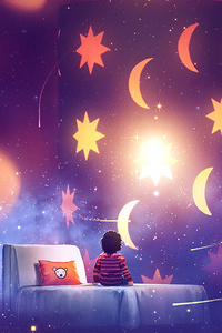 Stars Lullaby (1440x2960) Resolution Wallpaper