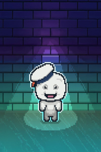 Stay Puft Marshmallow Man 8 Bit (1080x2160) Resolution Wallpaper