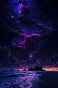Stellar Horizon (1242x2668) Resolution Wallpaper