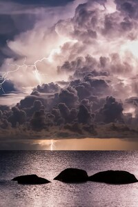 Storm Clouds over Ocean