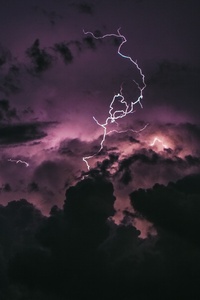 Storm Lightning Cloud (360x640) Resolution Wallpaper