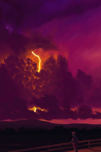 Storm On The Way 4k (480x854) Resolution Wallpaper