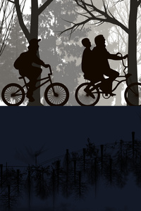 Stranger Things Season 2 Upside Down Artwork (640x960) Resolution Wallpaper