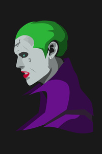 Suicide Squad Joker Minimalism (640x1136) Resolution Wallpaper