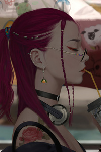 Summer Soda Girl (720x1280) Resolution Wallpaper