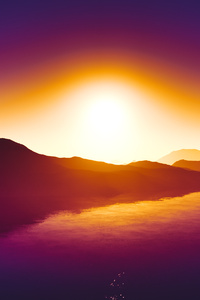 Summer Sunset 4k (1125x2436) Resolution Wallpaper