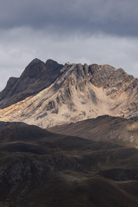 Sun Breaking Through The Clouds In The Cordillera Huayhuash (720x1280) Resolution Wallpaper