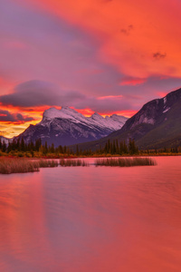 Sunrise At Banff National Park (360x640) Resolution Wallpaper