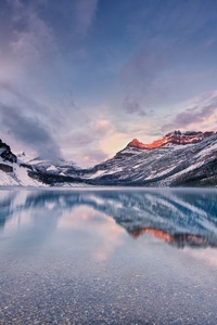 Sunrise At Bow Lake Canada 8k (480x800) Resolution Wallpaper