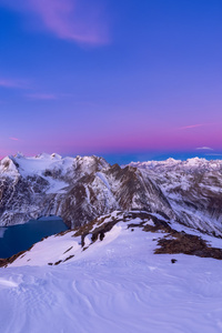 Sunrise From Nufenenstock Swiss Alps (720x1280) Resolution Wallpaper