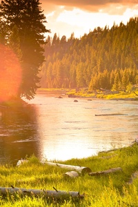 480x854 Sunset After A Storm In Yellowstone National Park 5k