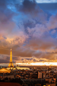 240x400 Sunset Over Paris