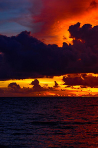 Sunset Over Sea 4k (640x960) Resolution Wallpaper