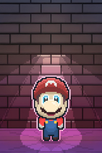 Super Mario 8 Bit (240x400) Resolution Wallpaper