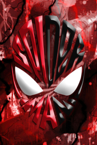 1242x2688 Super Red Spiderman Helmet