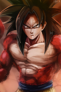 Super Saiyan 4 Goku 4k (480x800) Resolution Wallpaper