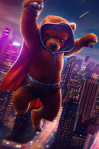 Super Ted (1280x2120) Resolution Wallpaper